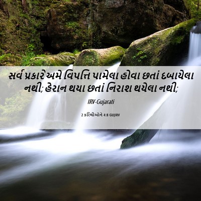 Picture 06 - 2 કરિંથીઓને 4:8 GUJIRV - સર્વ પ્રકારે અમે - Bible Verse Picture