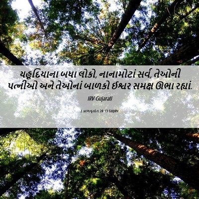 Picture 06 - 2 કાળવૃતાંત 20:13 GUJIRV - યહૂદિયાના બધા - Bible Verse Picture