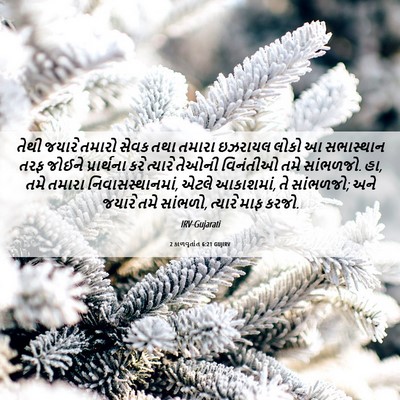 Picture 06 - 2 કાળવૃતાંત 6:21 GUJIRV - તેથી જયારે તમારો - Bible Verse Picture