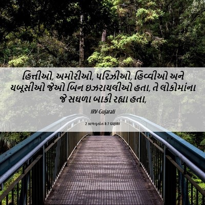 Picture 06 - 2 કાળવૃતાંત 8:7 GUJIRV - હિત્તીઓ, અમોરીઓ, - Bible Verse Picture