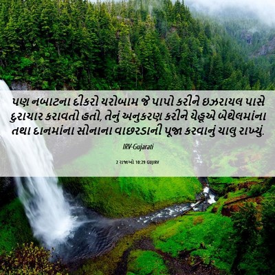 Picture 06 - 2 રાજાઓ 10:29 GUJIRV - પણ નબાટના દીકરો - Bible Verse Picture