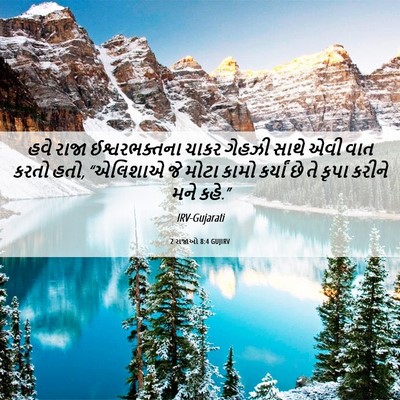 Picture 06 - 2 રાજાઓ 8:4 GUJIRV - હવે રાજા - Bible Verse Picture