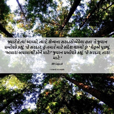 Picture 06 - 2 રાજાઓ 9:5 GUJIRV - જ્યારે તે ત્યાં - Bible Verse Picture