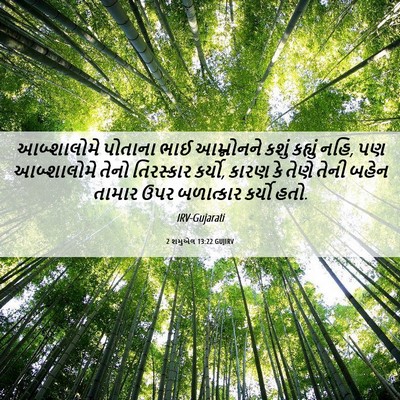 Picture 06 - 2 શમુએલ 13:22 GUJIRV - આબ્શાલોમે પોતાના - Bible Verse Picture