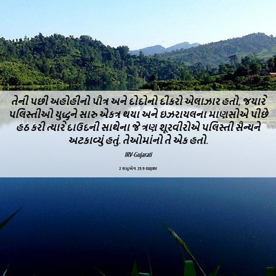 Picture 06 - 2 શમુએલ 23:9 GUJIRV - તેની પછી અહોહીનો - Bible Verse Picture