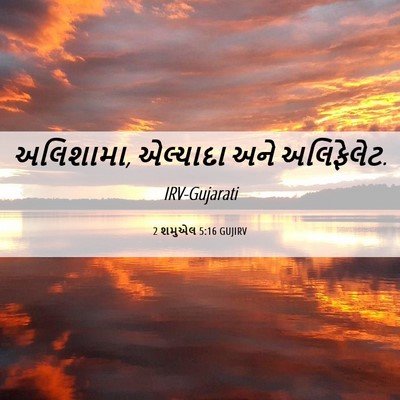Picture 06 - 2 શમુએલ 5:16 GUJIRV - અલિશામા, એલ્યાદા - Bible Verse Picture