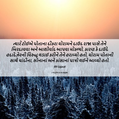 Picture 06 - 2 શમુએલ 8:10 GUJIRV - ત્યારે ટોઈએ - Bible Verse Picture
