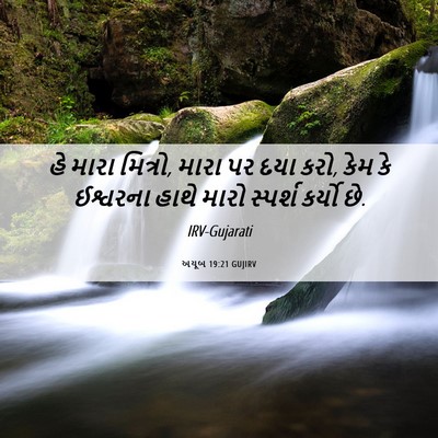 Picture 06 - અયૂબ 19:21 GUJIRV - હે મારા મિત્રો, - Bible Verse Picture