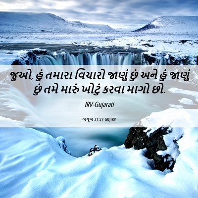 Picture 06 - અયૂબ 21:27 GUJIRV - જુઓ, હું તમારા - Bible Verse Picture