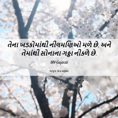 Picture 06 - અયૂબ 28:6 GUJIRV - તેના ખડકોમાંથી - Bible Verse Picture