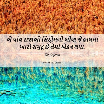 Picture 06 - ઉત્પત્તિ 14:3 GUJIRV - એ પાંચ રાજાઓ - Bible Verse Picture
