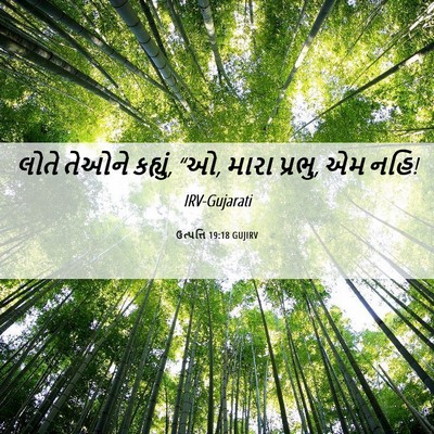Picture 06 - ઉત્પત્તિ 19:18 GUJIRV - લોતે તેઓને કહ્યું, - Bible Verse Picture