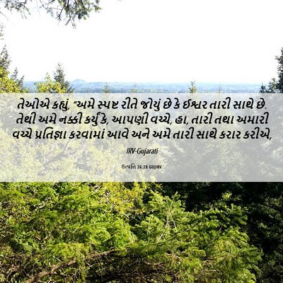 Picture 06 - ઉત્પત્તિ 26:28 GUJIRV - તેઓએ કહ્યું, “અમે - Bible Verse Picture