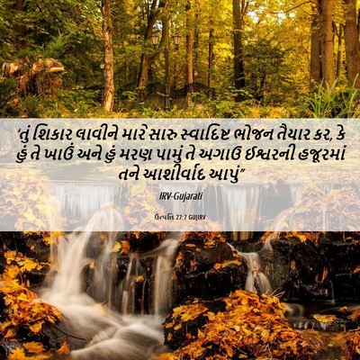 Picture 06 - ઉત્પત્તિ 27:7 GUJIRV - ‘તું શિકાર લાવીને - Bible Verse Picture