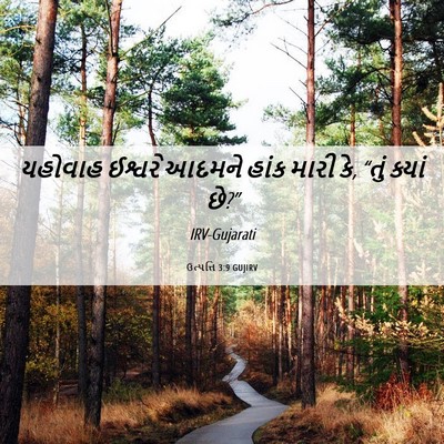 Picture 06 - ઉત્પત્તિ 3:9 GUJIRV - યહોવાહ ઈશ્વરે - Bible Verse Picture