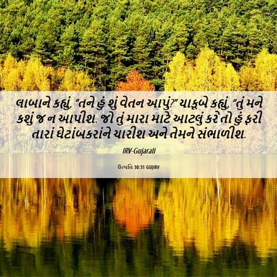Picture 06 - ઉત્પત્તિ 30:31 GUJIRV - લાબાને કહ્યું, - Bible Verse Picture