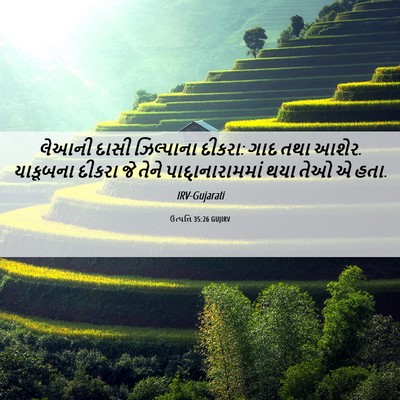 Picture 06 - ઉત્પત્તિ 35:26 GUJIRV - લેઆની દાસી - Bible Verse Picture