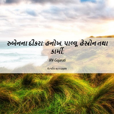 Picture 06 - ઉત્પત્તિ 46:9 GUJIRV - રુબેનના દીકરા: - Bible Verse Picture