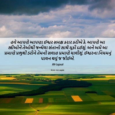 Picture 06 - એઝરા 10:3 GUJIRV - હવે આપણે આપણા - Bible Verse Picture