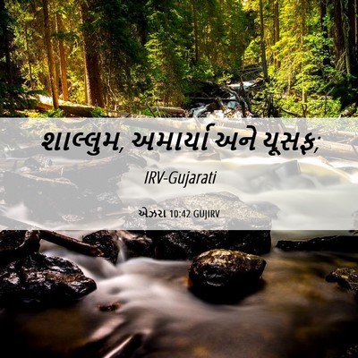 Picture 06 - એઝરા 10:42 GUJIRV - શાલ્લુમ, અમાર્યા - Bible Verse Picture