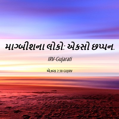 Picture 06 - એઝરા 2:30 GUJIRV - માગ્બીશના લોકો: - Bible Verse Picture