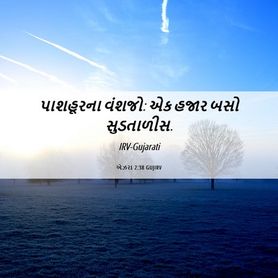 Picture 06 - એઝરા 2:38 GUJIRV - પાશહૂરના વંશજો: એક - Bible Verse Picture