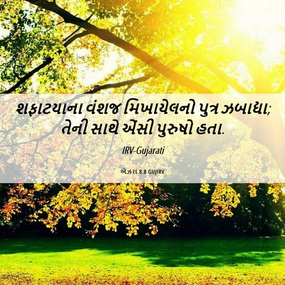 Picture 06 - એઝરા 8:8 GUJIRV - શફાટયાના વંશજ - Bible Verse Picture