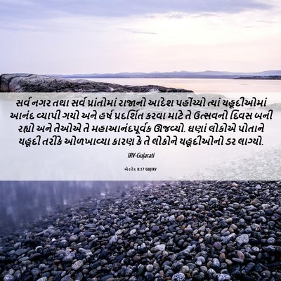 Picture 06 - એસ્તેર 8:17 GUJIRV - સર્વ નગર તથા સર્વ - Bible Verse Picture