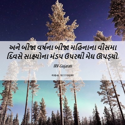 Picture 06 - ગણના 10:11 GUJIRV - અને બીજા વર્ષના - Bible Verse Picture
