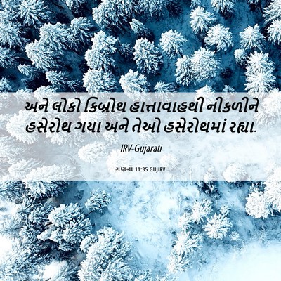 Picture 06 - ગણના 11:35 GUJIRV - અને લોકો કિબ્રોથ - Bible Verse Picture