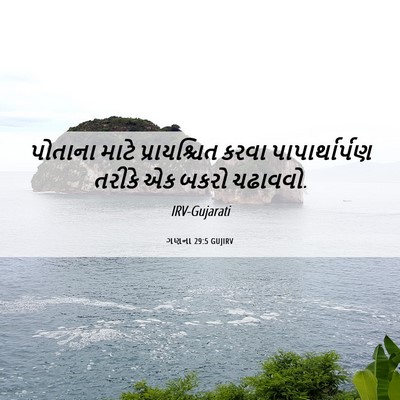 Picture 06 - ગણના 29:5 GUJIRV - પોતાના માટે - Bible Verse Picture