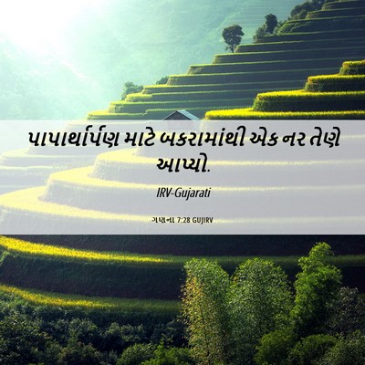 Picture 06 - ગણના 7:28 GUJIRV - પાપાર્થાર્પણ માટે - Bible Verse Picture