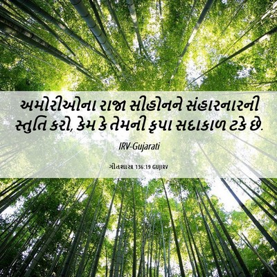 Picture 06 - ગીતશાસ્ત્ર 136:19 GUJIRV - અમોરીઓના રાજા - Bible Verse Picture