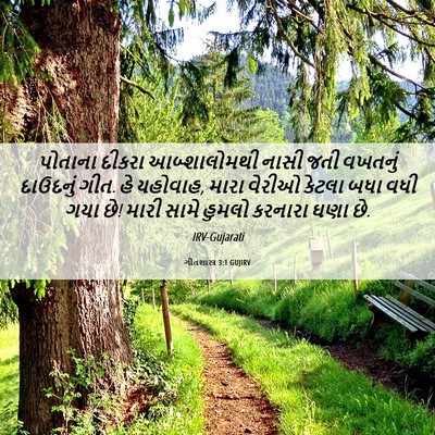 Picture 06 - ગીતશાસ્ત્ર 3:1 GUJIRV - પોતાના દીકરા - Bible Verse Picture
