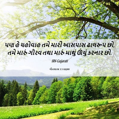 Picture 06 - ગીતશાસ્ત્ર 3:3 GUJIRV - પણ હે યહોવાહ તમે - Bible Verse Picture