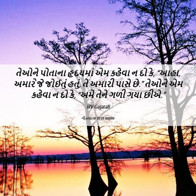 Picture 06 - ગીતશાસ્ત્ર 35:25 GUJIRV - તેઓને પોતાના - Bible Verse Picture