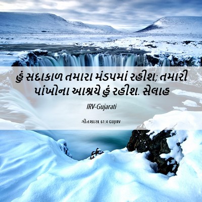Picture 06 - ગીતશાસ્ત્ર 61:4 GUJIRV - હું સદાકાળ તમારા - Bible Verse Picture
