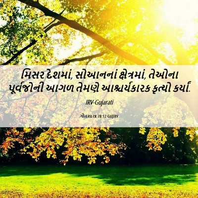Picture 06 - ગીતશાસ્ત્ર 78:12 GUJIRV - મિસર દેશમાં, - Bible Verse Picture