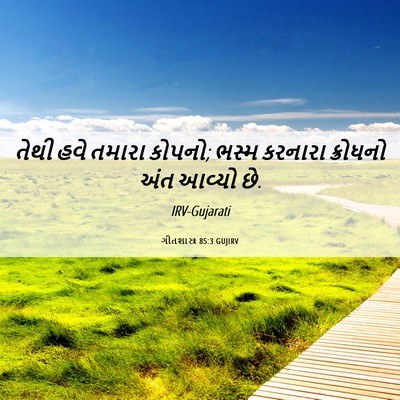 Picture 06 - ગીતશાસ્ત્ર 85:3 GUJIRV - તેથી હવે તમારા - Bible Verse Picture
