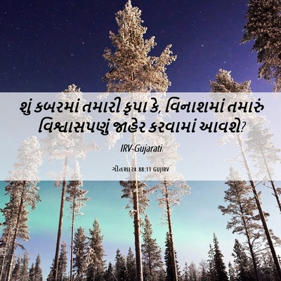 Picture 06 - ગીતશાસ્ત્ર 88:11 GUJIRV - શું કબરમાં તમારી - Bible Verse Picture