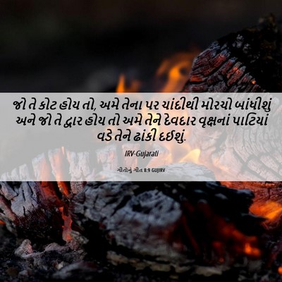 Picture 06 - ગીતોનું ગીત 8:9 GUJIRV - જો તે કોટ હોય તો, - Bible Verse Picture
