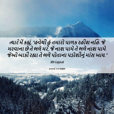 Picture 06 - ઝખાર્યા 11:9 GUJIRV - ત્યારે મેં કહ્યું, - Bible Verse Picture