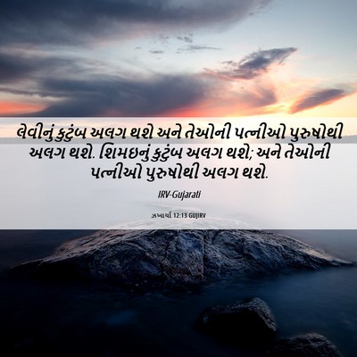 Picture 06 - ઝખાર્યા 12:13 GUJIRV - લેવીનું કુટુંબ - Bible Verse Picture