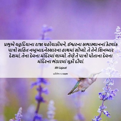 Picture 06 - દાનિયેલ 1:2 GUJIRV - પ્રભુએ યહૂદિયાના - Bible Verse Picture