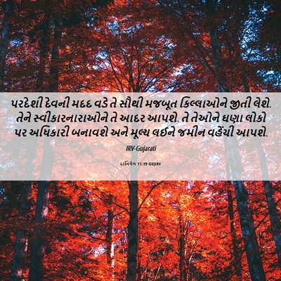 Picture 06 - દાનિયેલ 11:39 GUJIRV - પરદેશી દેવની મદદ - Bible Verse Picture