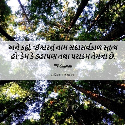 Picture 06 - દાનિયેલ 2:20 GUJIRV - અને કહ્યું, - Bible Verse Picture