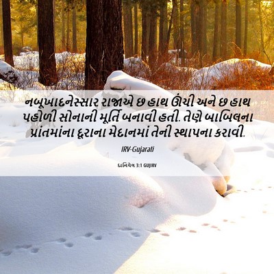 Picture 06 - દાનિયેલ 3:1 GUJIRV - નબૂખાદનેસ્સાર - Bible Verse Picture