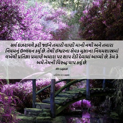 Picture 06 - દાનિયેલ 9:11 GUJIRV - સર્વ ઇઝરાયલે ફરી - Bible Verse Picture