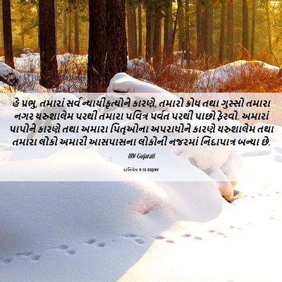 Picture 06 - દાનિયેલ 9:16 GUJIRV - હે પ્રભુ, તમારાં - Bible Verse Picture