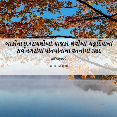 Picture 06 - નહેમ્યા 11:20 GUJIRV - બાકીના ઇઝરાયલીઓ, - Bible Verse Picture